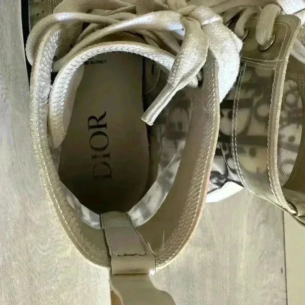 Christian Dior Oblique High Top Sneakers Mens Size 40 EU us 7 - Picture 13 of 16